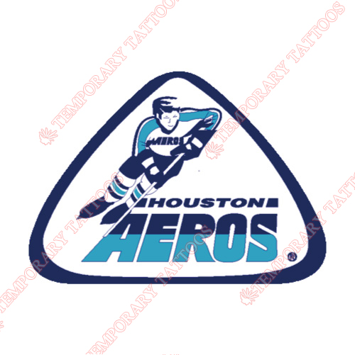 Houston Aeros Customize Temporary Tattoos Stickers NO.7113